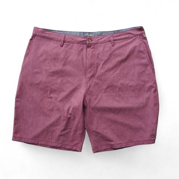 Quiksilver Waterman Collection Suva Amphibian 9.5" Hybrid Shorts Heather Red Men - Picture 1 of 10